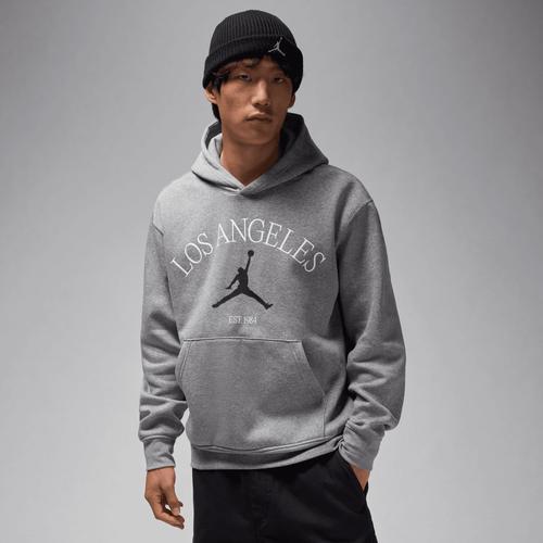 Jordan Mens Jordan LA City HBR Pullover Hoodie - Mens Black Product Image