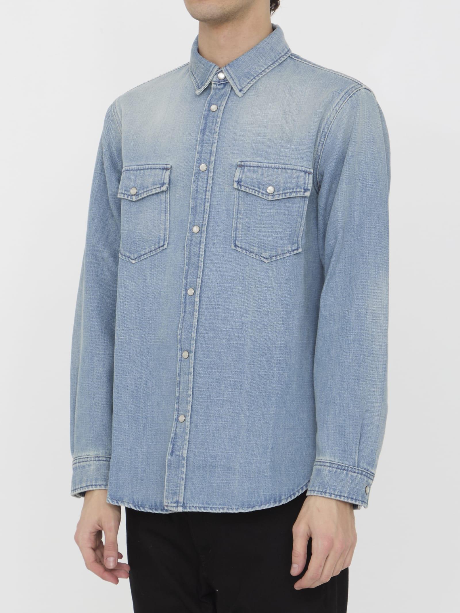 Denim Shirt In Blue Product Image