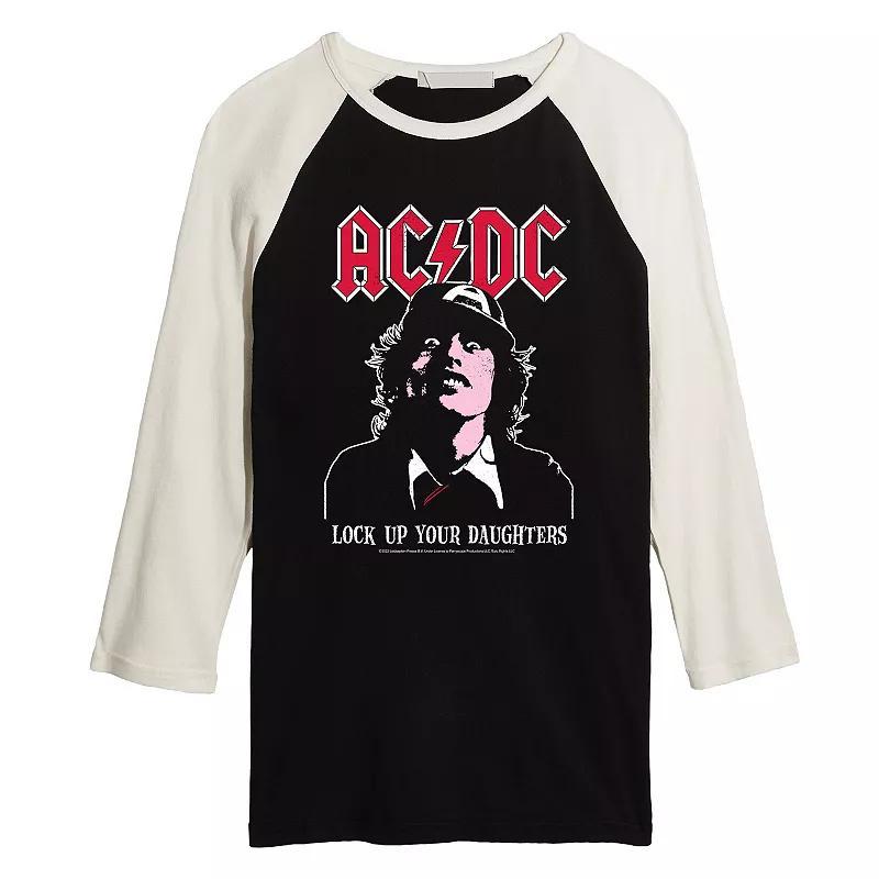 Mens ACDC Lock Up Raglan Tee Product Image