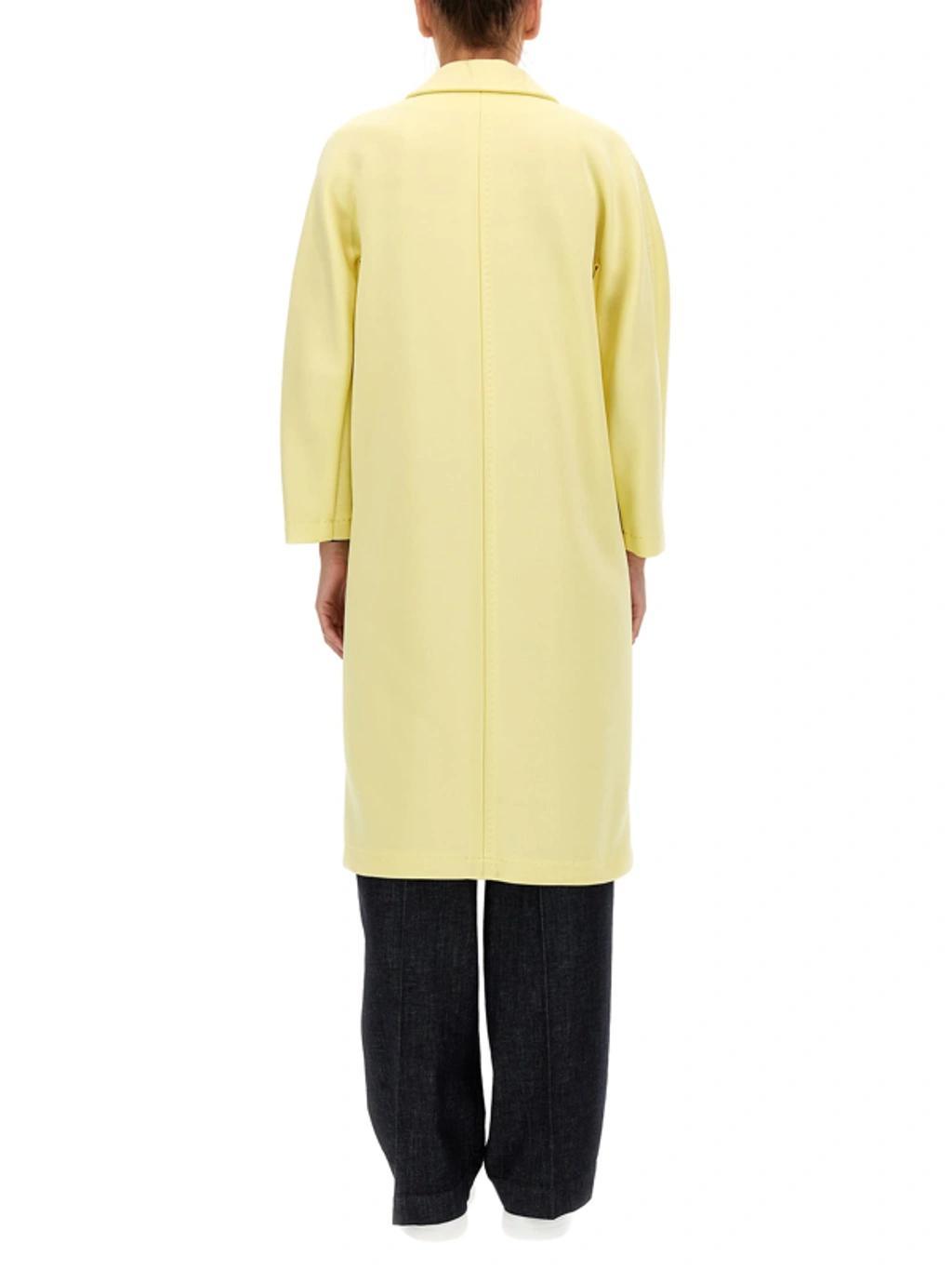 MAX MARA Madame Coat 101801 Light Version In Yellow Product Image