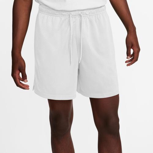 Nike Mens Nike Club Flow Mesh Shorts - Mens White/Black Product Image