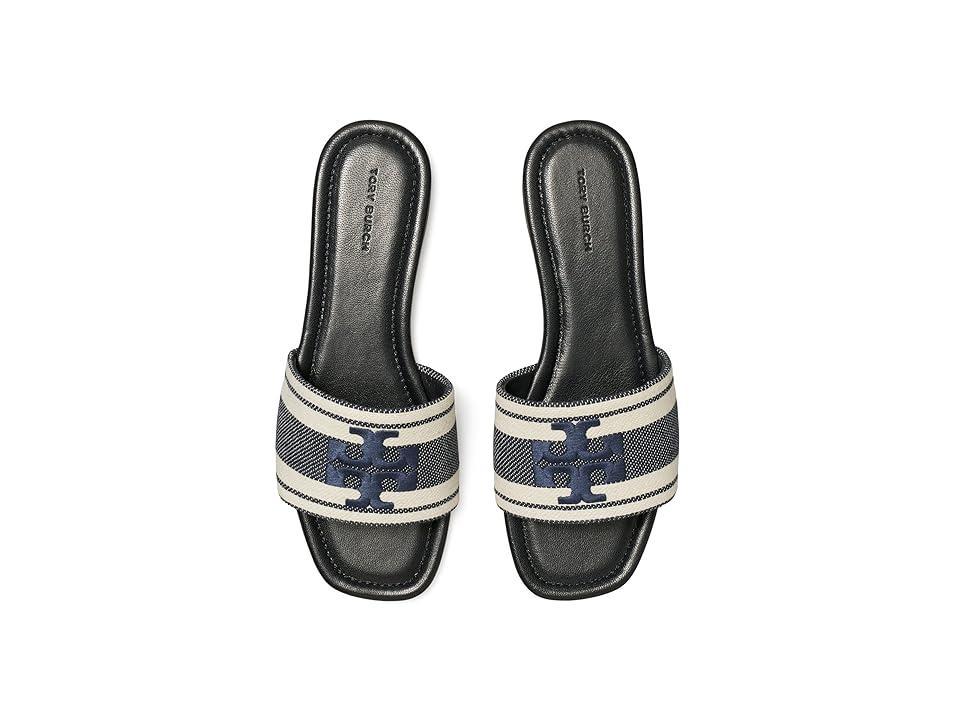 Tory Burch Double T Jacquard Slide Sandal Product Image
