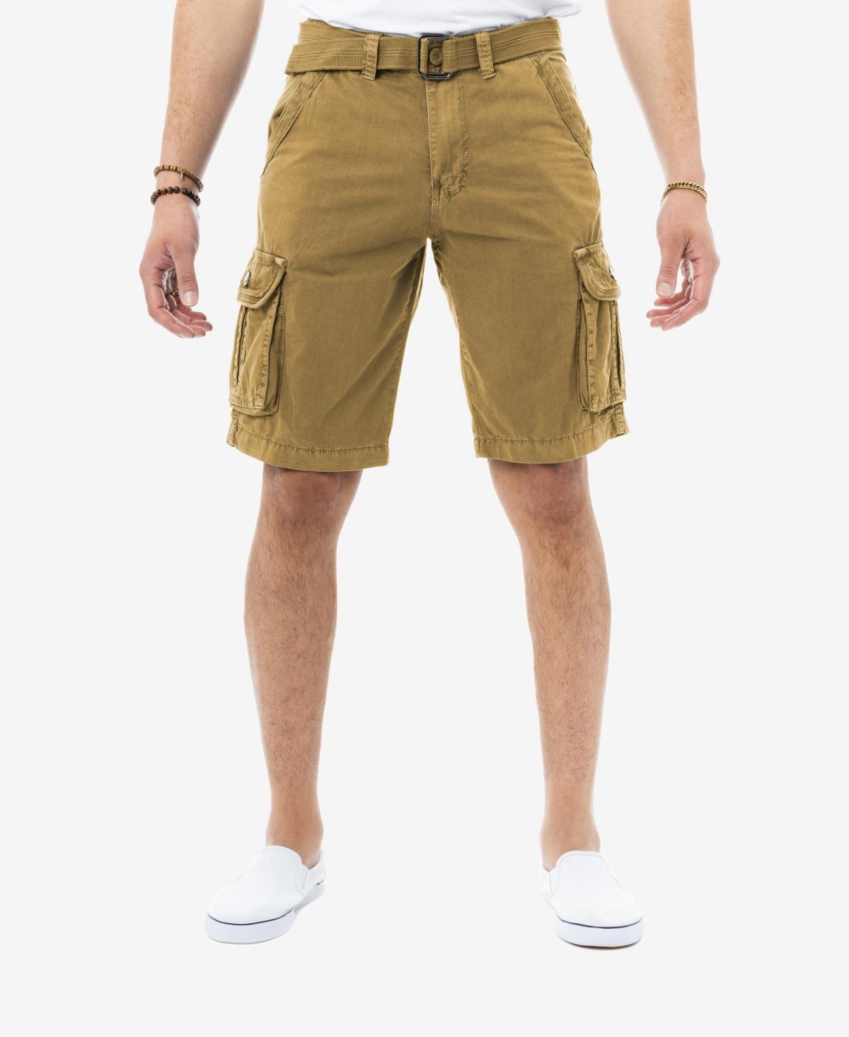 Mens Belted Twill Tape Cargo Shorts Product Image