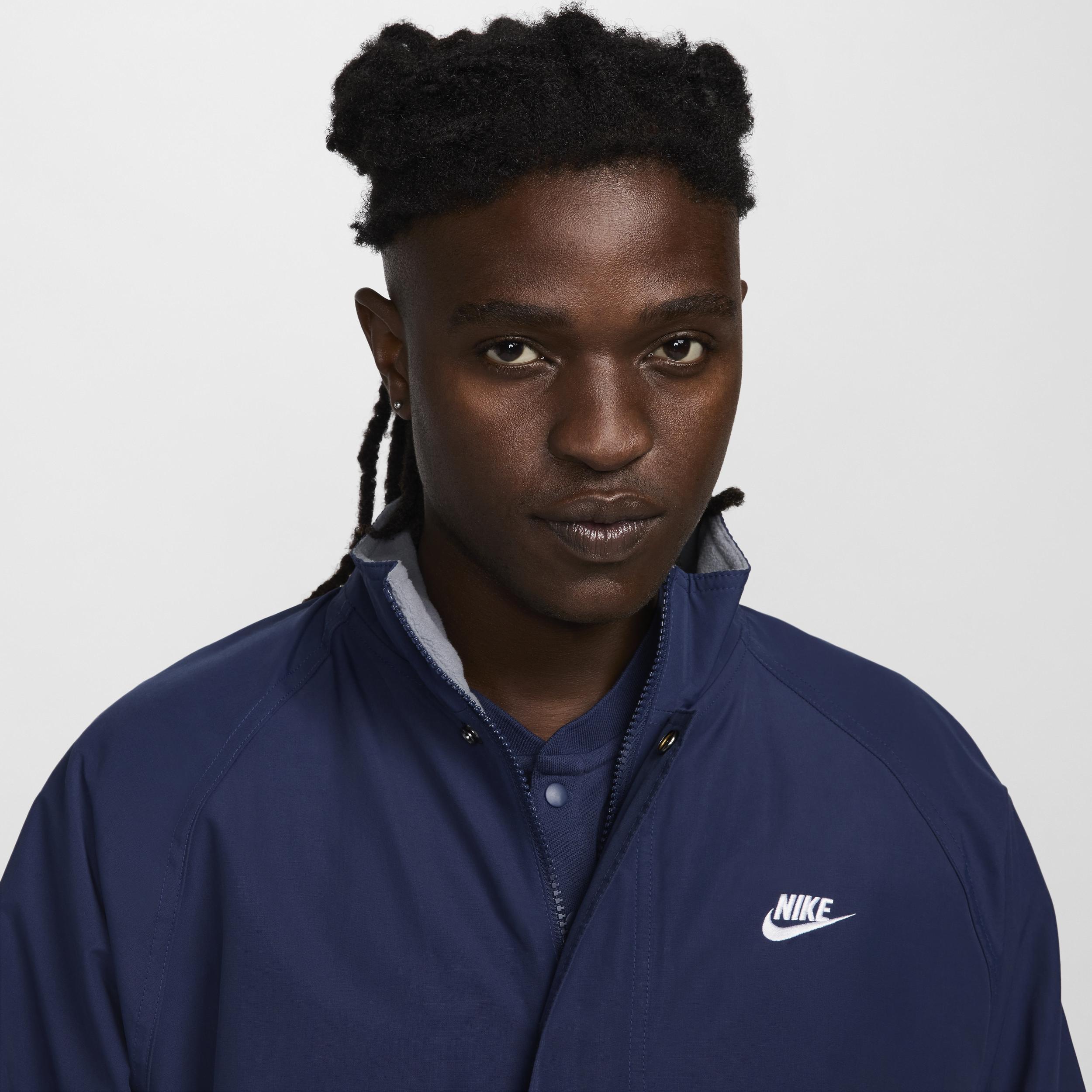 Nike Mens Nike Club Futura Jacket - Mens Midnight Navy/White Product Image