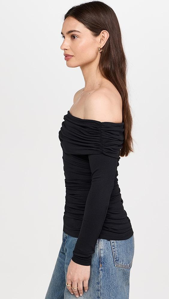 Susana Monaco Off Shoulder Gathered Top | Shopbop Product Image