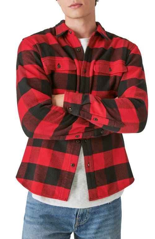 Lucky Brand Plaid Flannel Workwear Button-Up Shirt Product Image