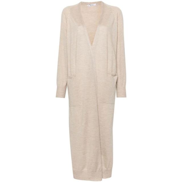 MAX MARA Long Cardigan In Beige Product Image