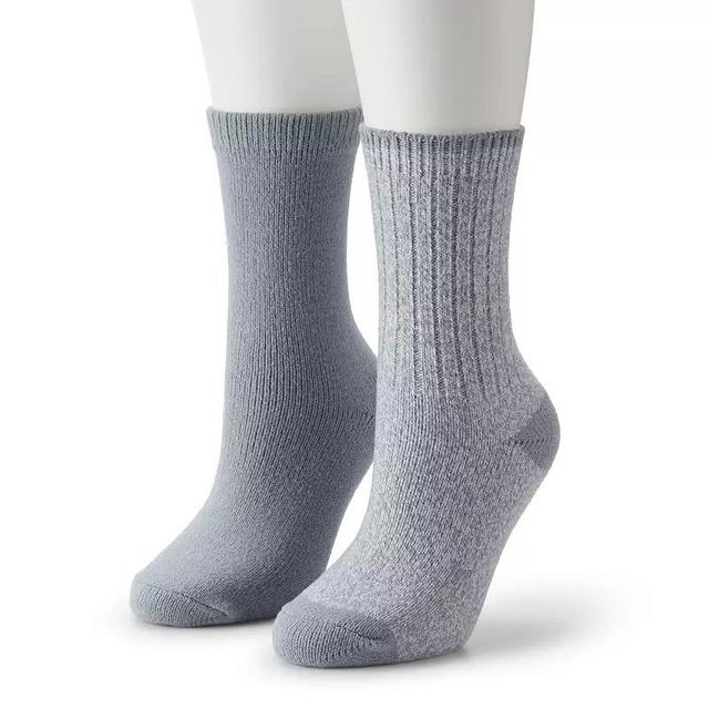 Womens Sonoma Goods For Life 2-pk. Ribbed Marl Crew Socks Product Image