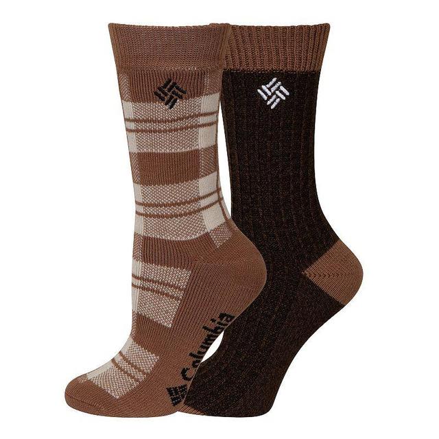 Womens Columbia 2-pack Perfect Plaid Thermal Socks Product Image