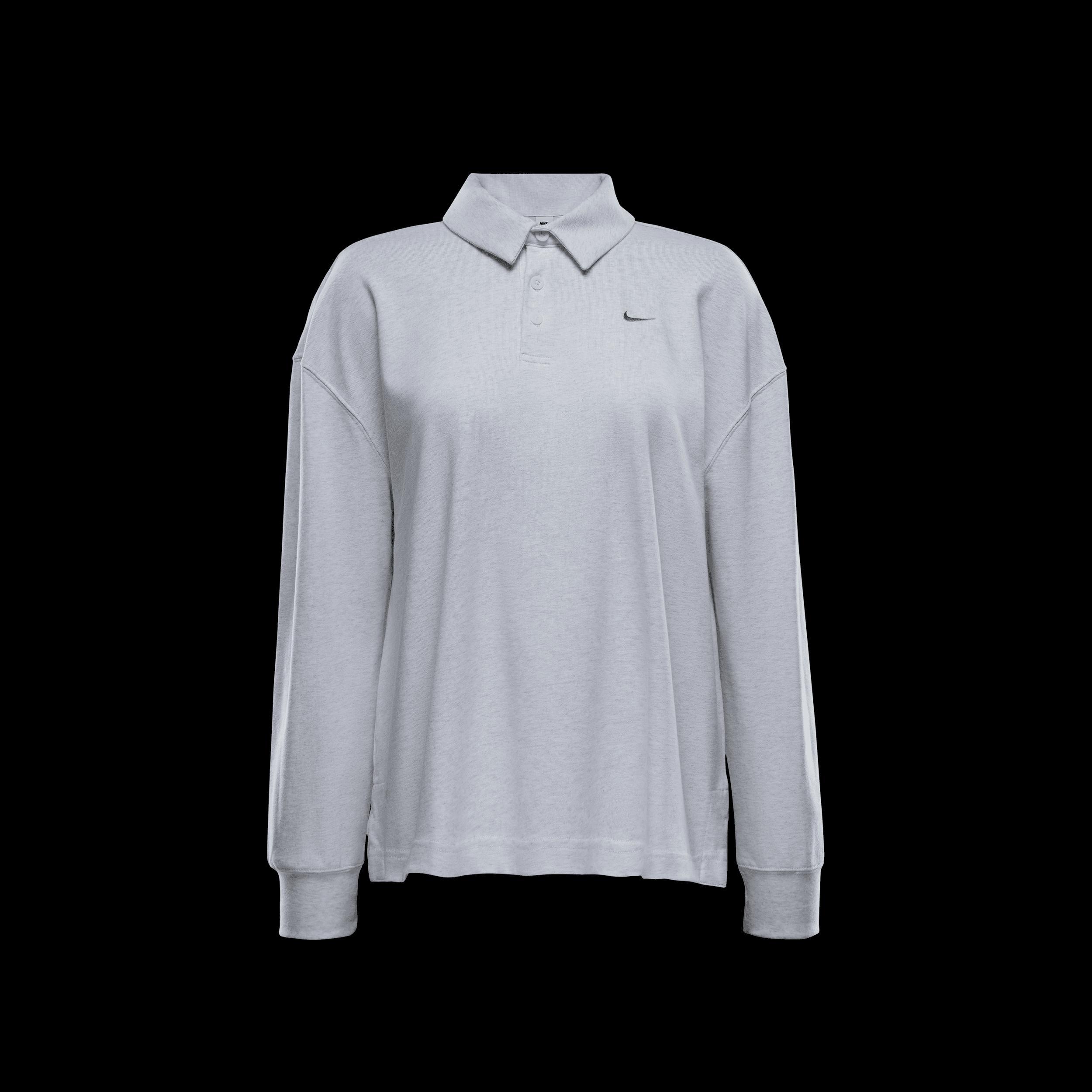 Women's Nike Sportswear Essential Oversized Long-Sleeve Polo Product Image