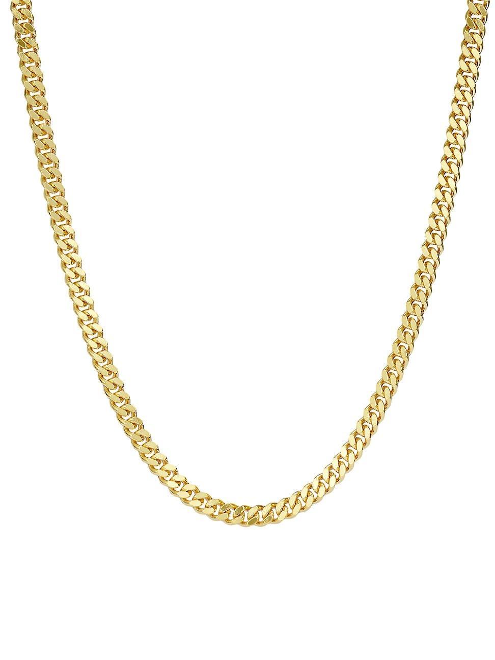 Mens 18K Gold-Plated Cuban Chain Product Image