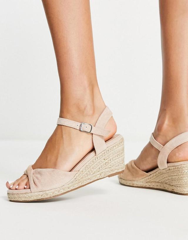 Glamorous mid espadrille wedge sandals Product Image