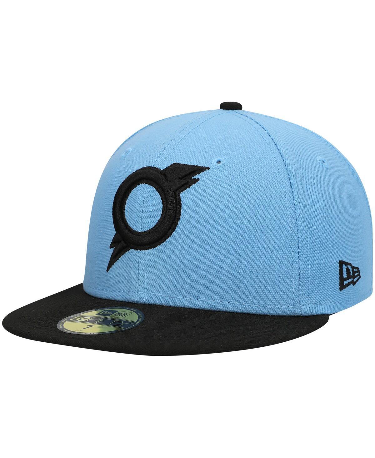 Mens New Era Light Blue Omaha Storm Chasers Authentic Collection Team Alternate 59FIFTY Fitted Hat Product Image