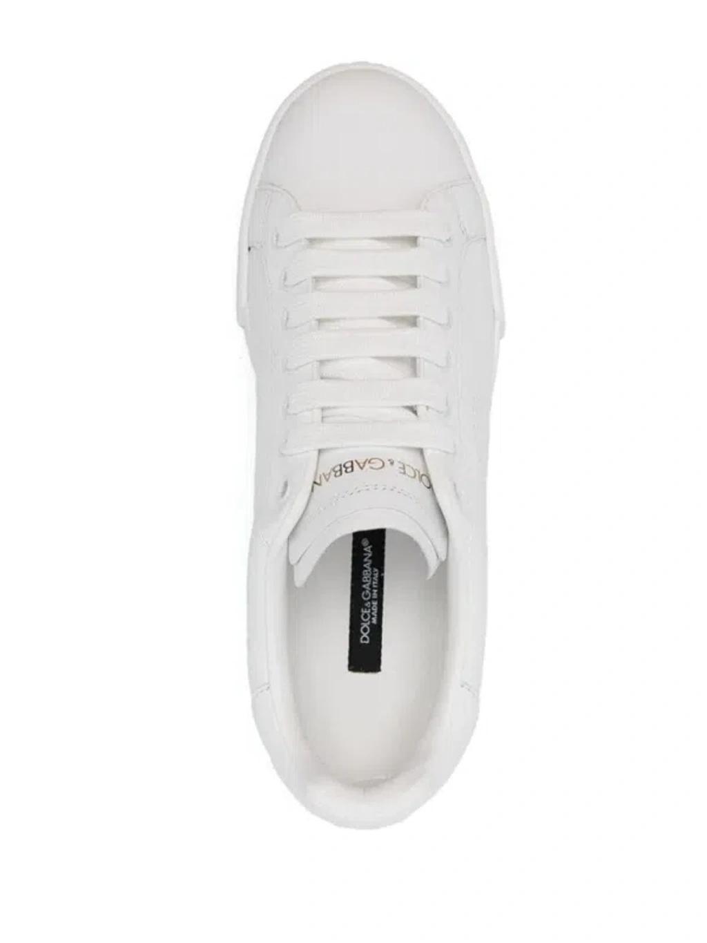 DOLCE & GABBANA Portofino Sneakers In White Product Image