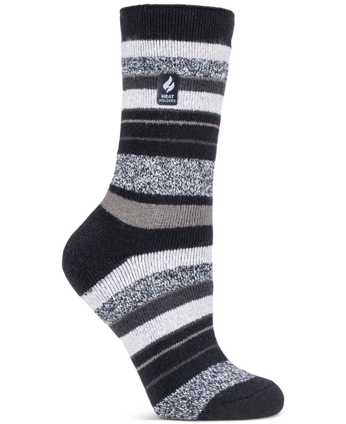 Heat Holders Womens Lite Peony Multi Stripe Crew Socks Product Image