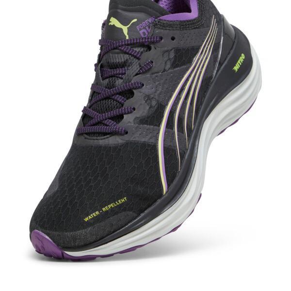 PUMA ForeverRun NITROâ¢ Winterized Women's Running Shoes in Black/Purple Pop/Yellow Burst Product Image