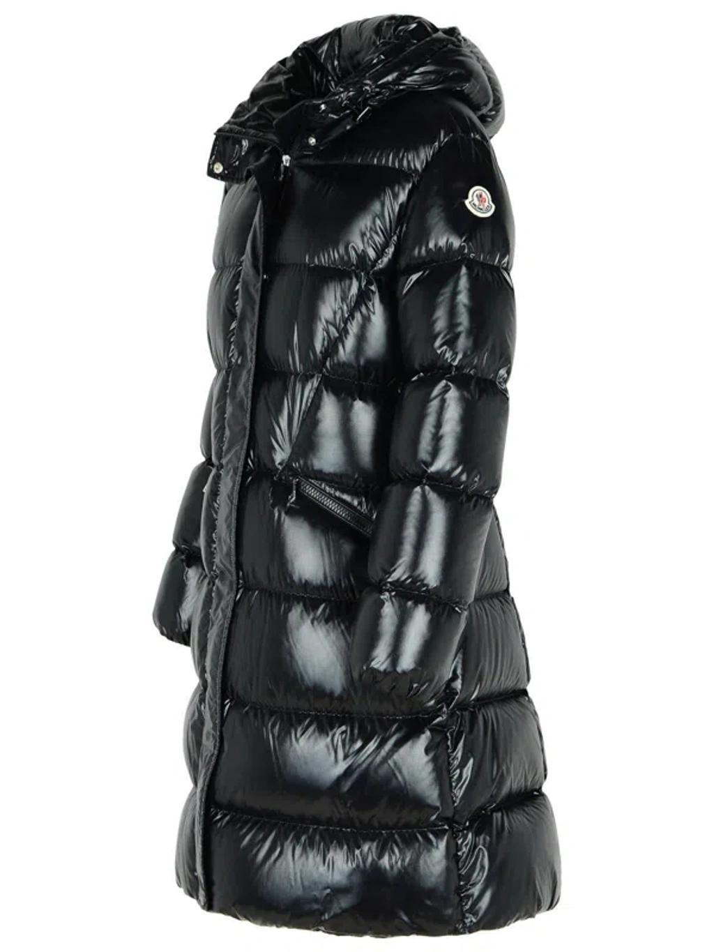 MONCLER Long Down Jacket In Black Product Image