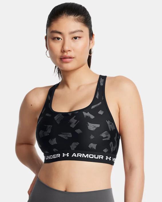 Women's Armour® Mid Crossback Printed Sports Bra Product Image