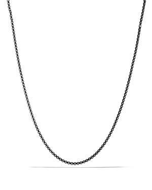 Mens PVD-Coated Stainless Steel Box Chain Necklace Product Image