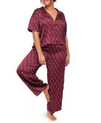 Adore Me Plus Size Verica Pajama Top & Pants Set Product Image