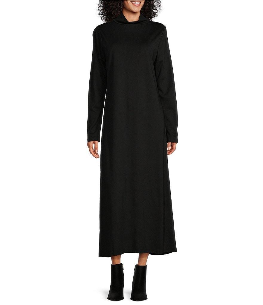 Bryn Walker Robin Modal Ponti Mock Neck Long Sleeve Shift Dress product image