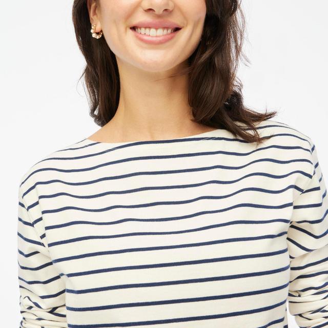 Striped boatneck tee Product Image