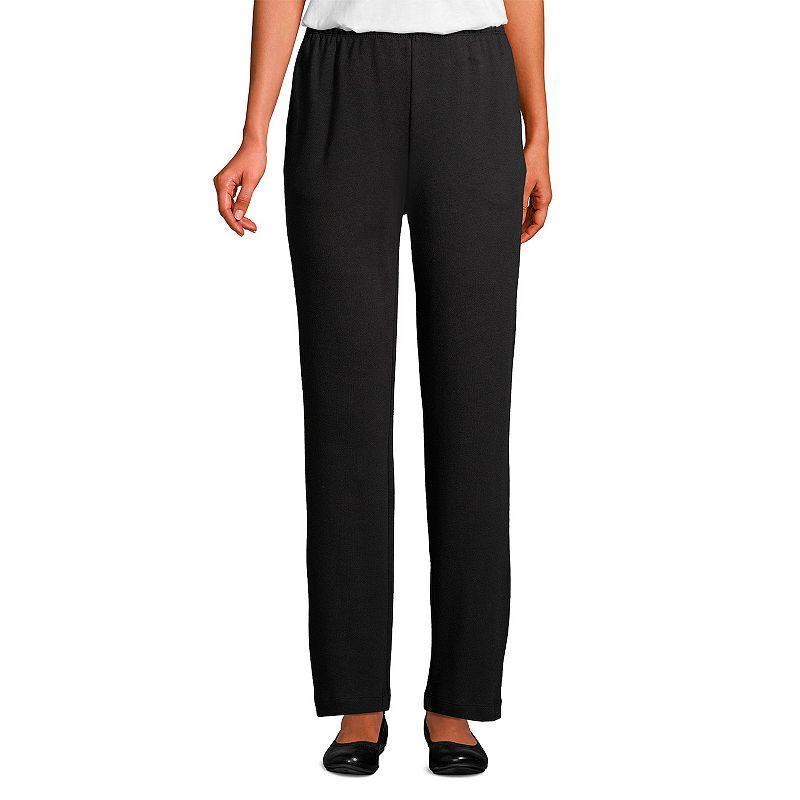 Lands End Womens Sport Knit High Rise Elastic Waist Pull On Pants Product Image