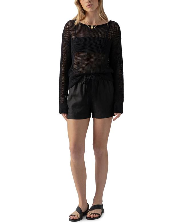 Sanctuary Open Knit Sweater Women's Clothing Product Image