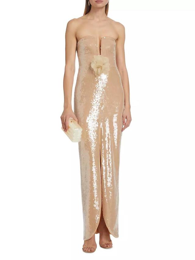 Sequined Column Gown Product Image