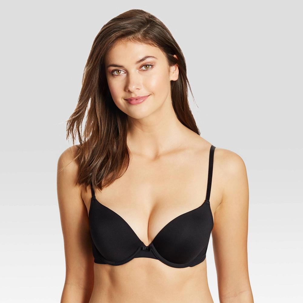 Maidenform Self Expressions Womens 2pk Push-Up Bra SE5757 - Black/Red 38B Product Image