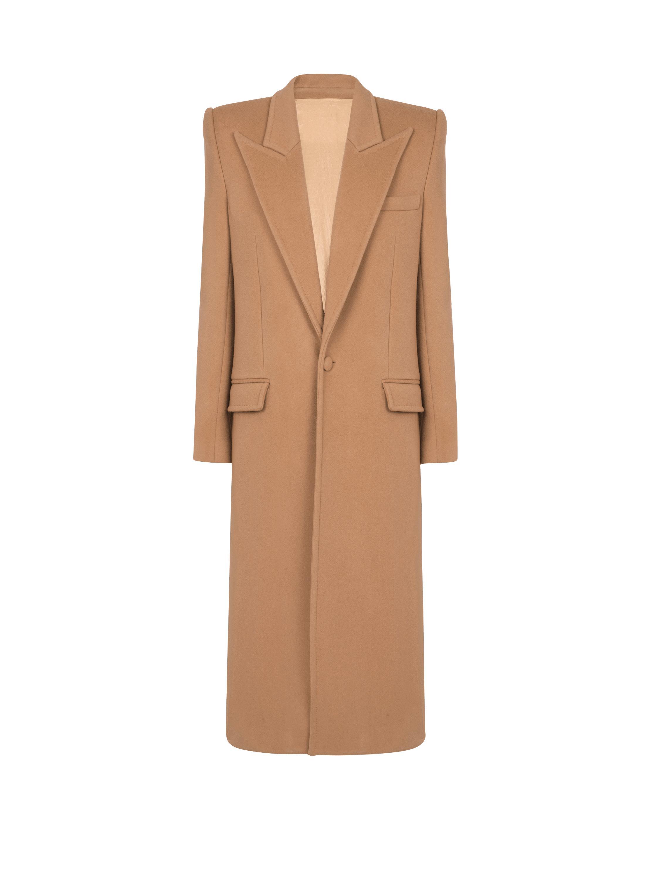 Long wool and cashmere coat Product Image