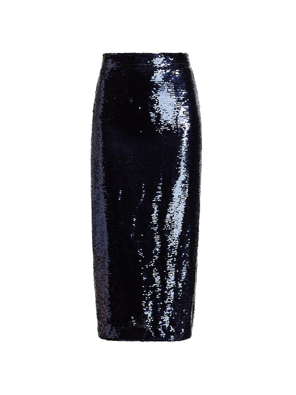 Womens Kori Sequin Pencil Midi-Skirt Product Image