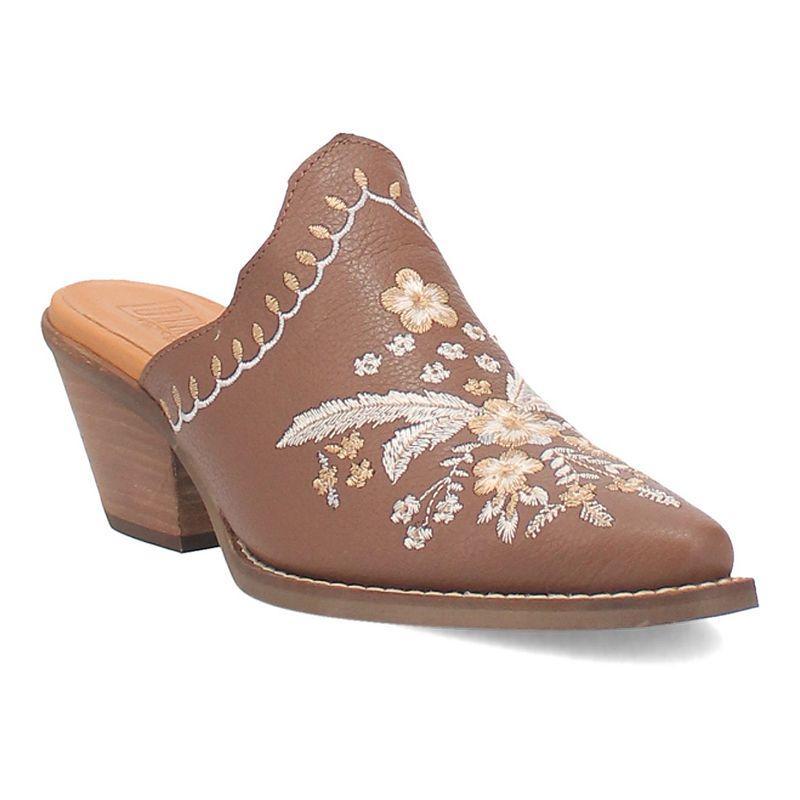 Dingo Wildflower Leather Floral Embroidered Western Mules Product Image