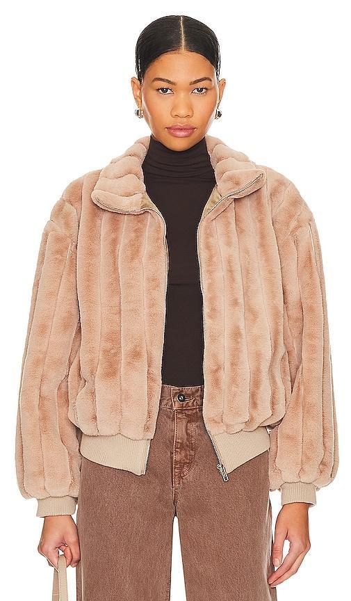 Line & Dot Lux Faux Fur Jacket Size XS. Product Image