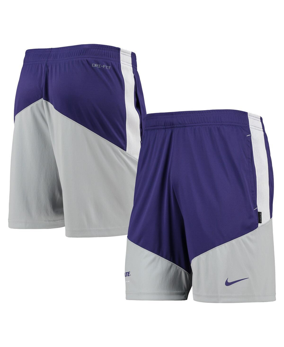 Mens Nike /Gray Kansas State Wildcats Performance Player Shorts Product Image