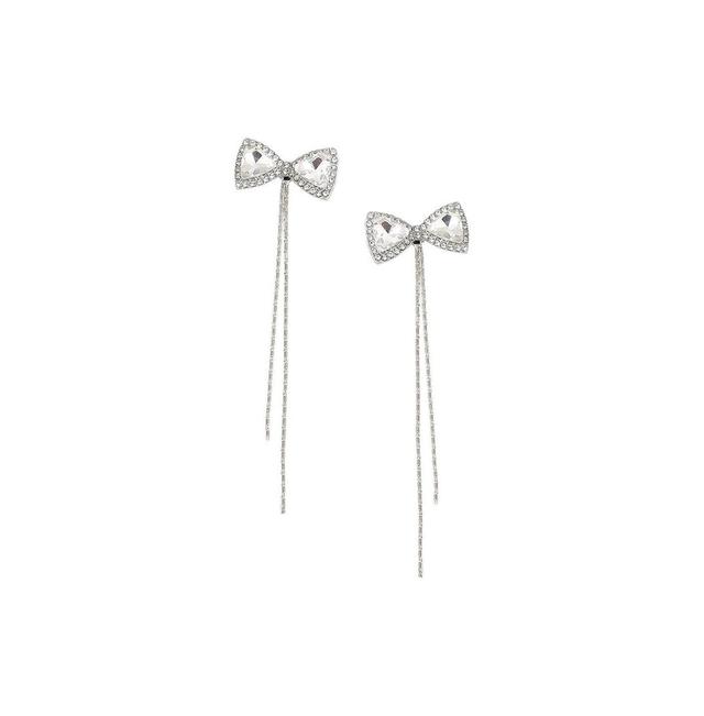 Sohi Womens Bow Chain Drop Earrings Product Image