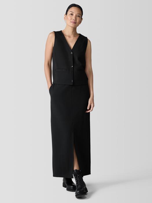 EILEEN FISHER Washable Flex Ponte Vestfemale Product Image