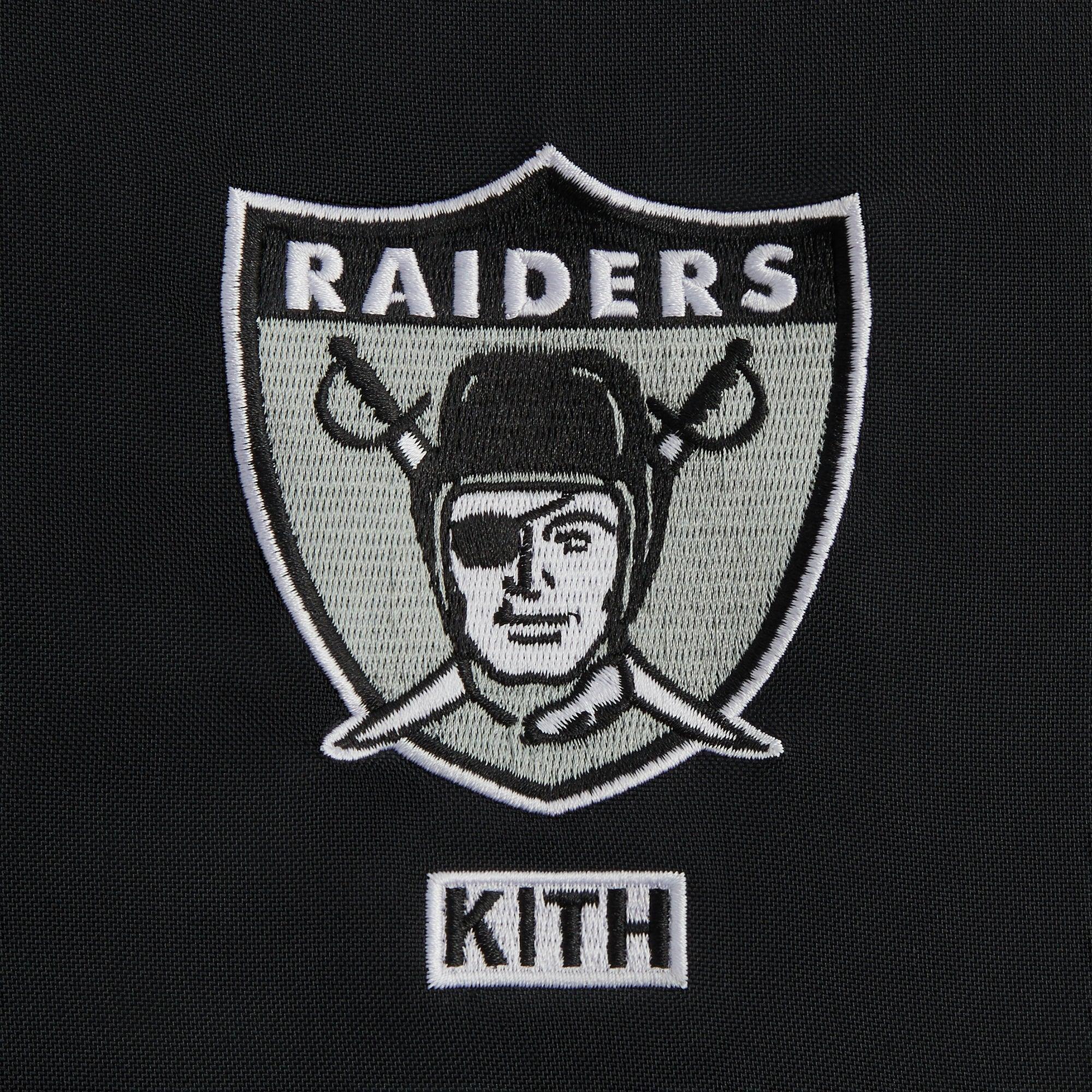 Kith & '47 for the NFL: Raiders Quarter Zip Anorak With Hood - Black Male Product Image