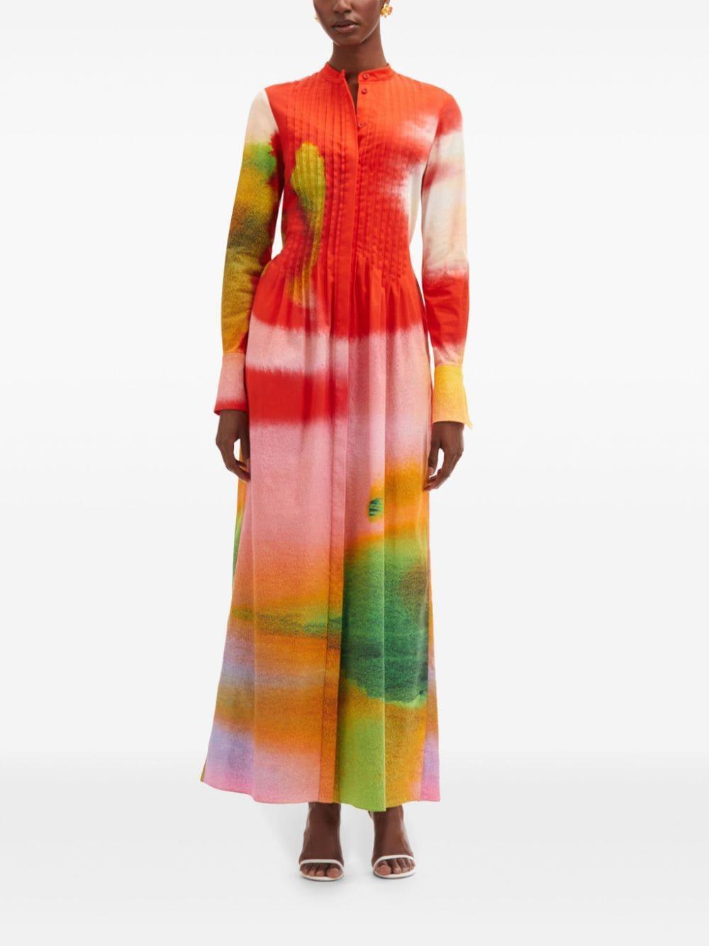 Abstract Watercolor kaftan Product Image