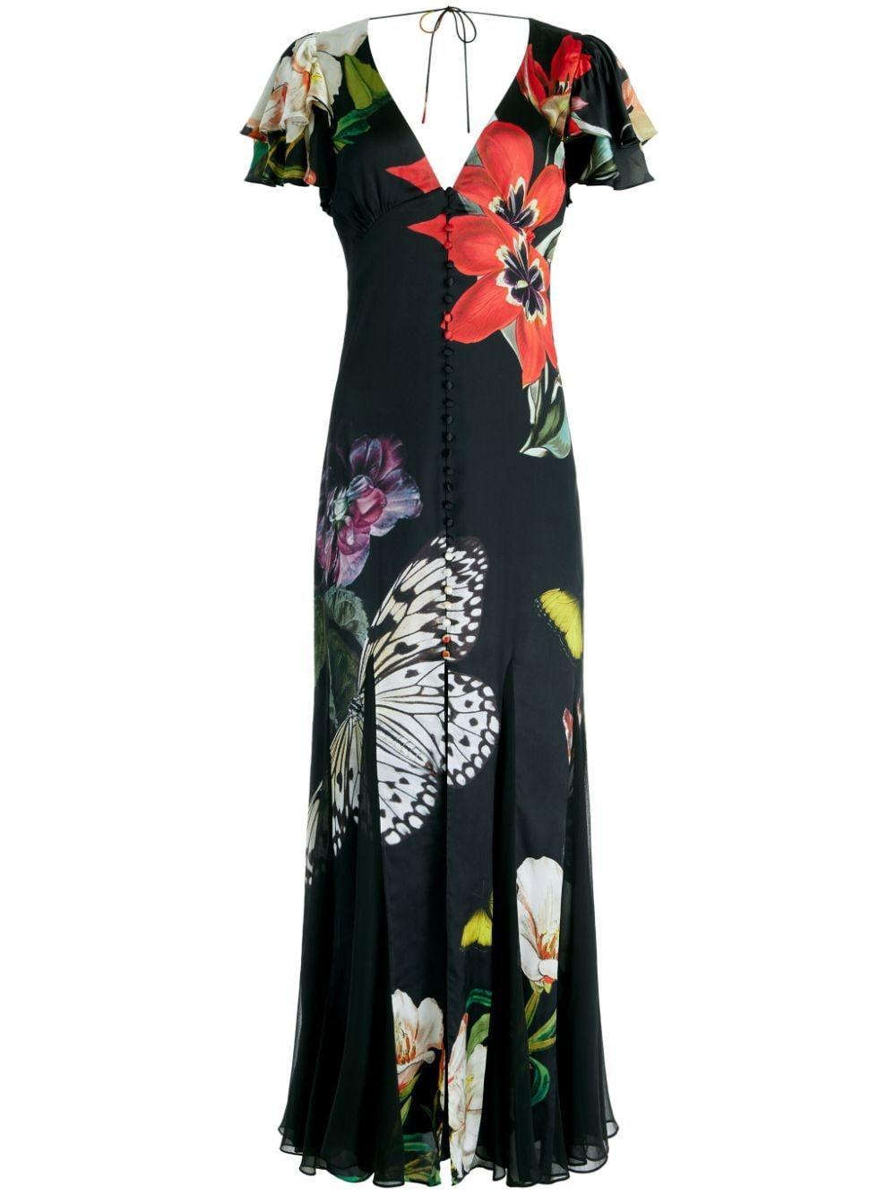 Fara Floral-print Maxi Dress In Essential Floral Product Image