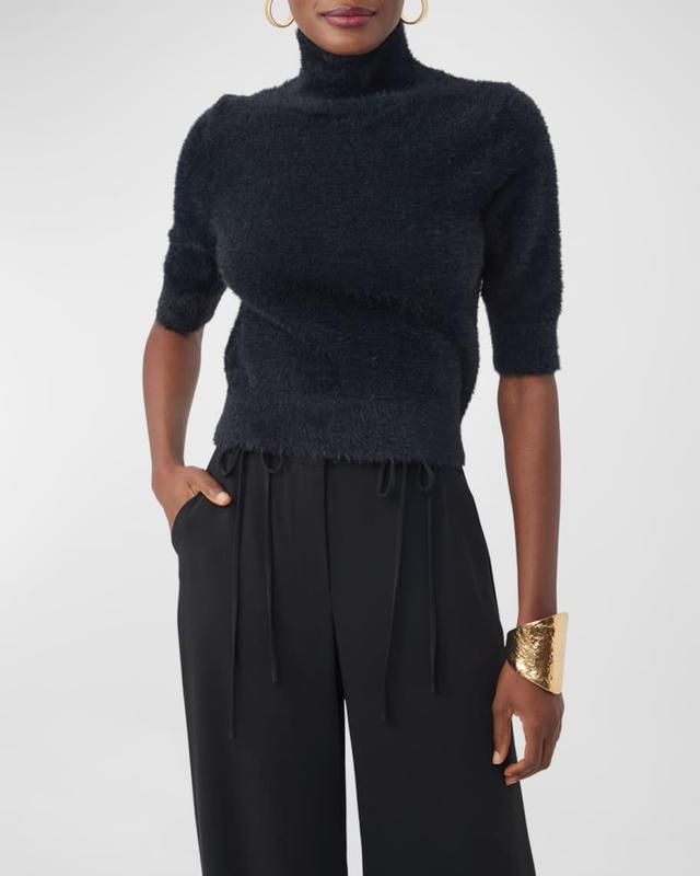 Mali Fuzzy Turtleneck Sweater Product Image