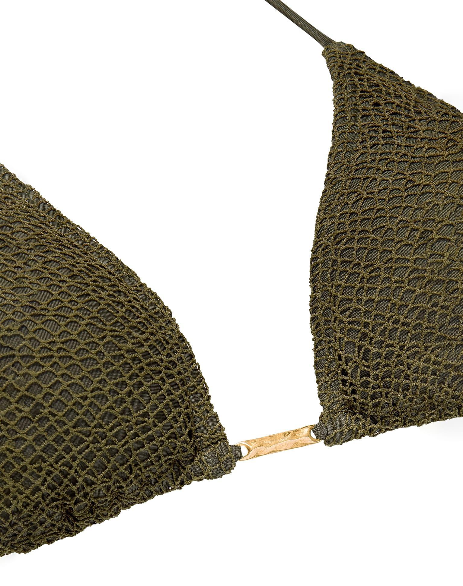 Mesh Serena Tri Top - Evergreen Product Image