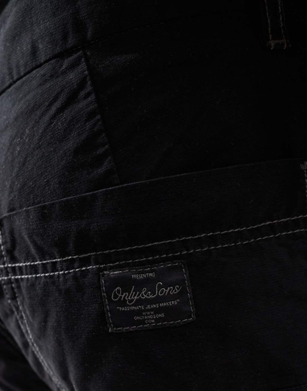 ONLY & SONS baggy pants in black Product Image