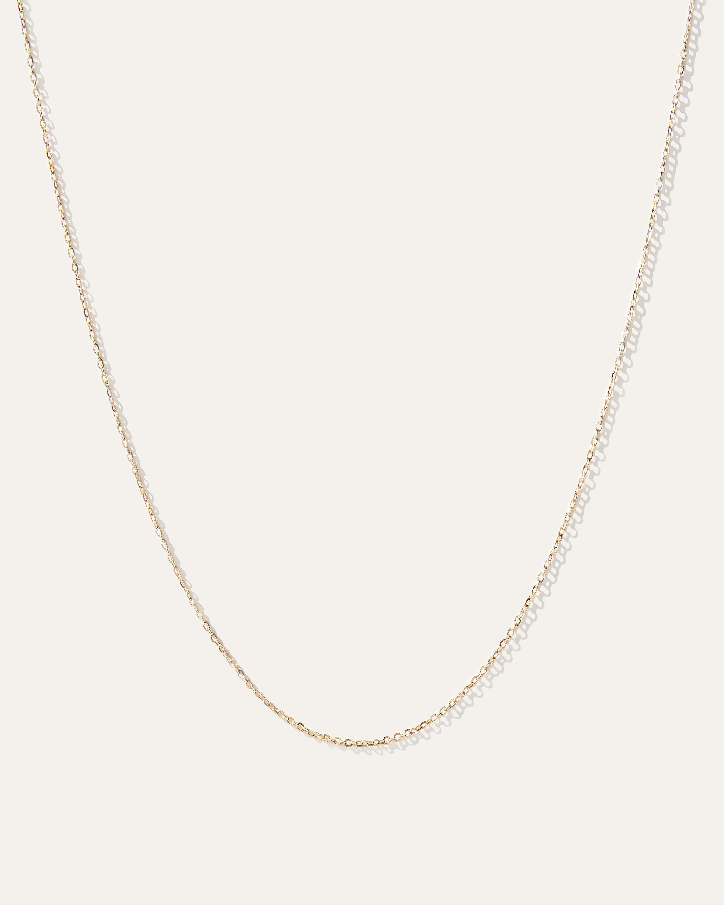 Womens 14k Gold Petite Cable Chain in Yellow Gold by Quince Product Image