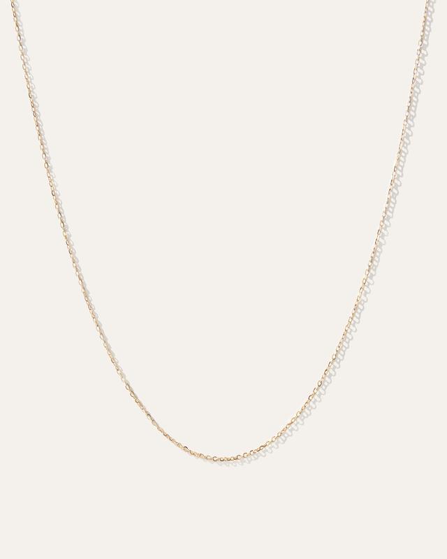 Womens 14k Gold Petite Cable Chain in Yellow Gold by Quince Product Image