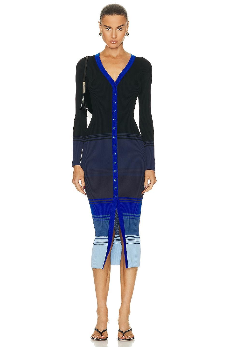 Staud Shoko Sweater Dress in Navy Product Image