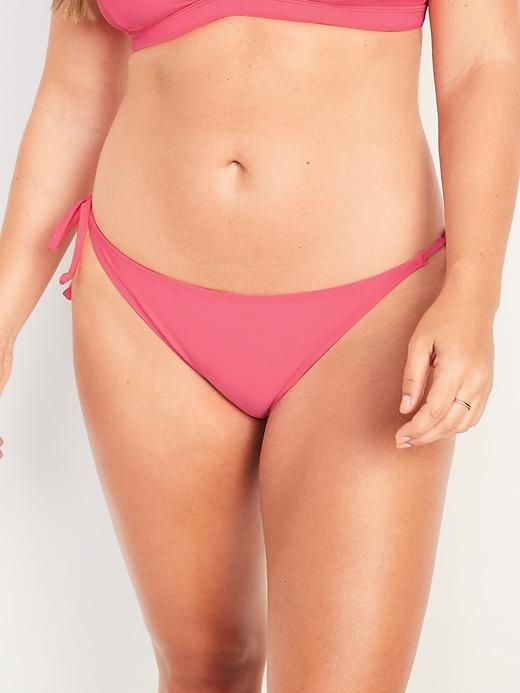 Low-Rise String Bikini Swim Bottoms Product Image