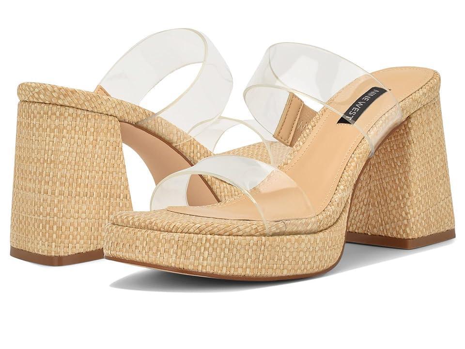 Nine West Tilah 3 (Clear/Light Natural) Women's Shoes Product Image