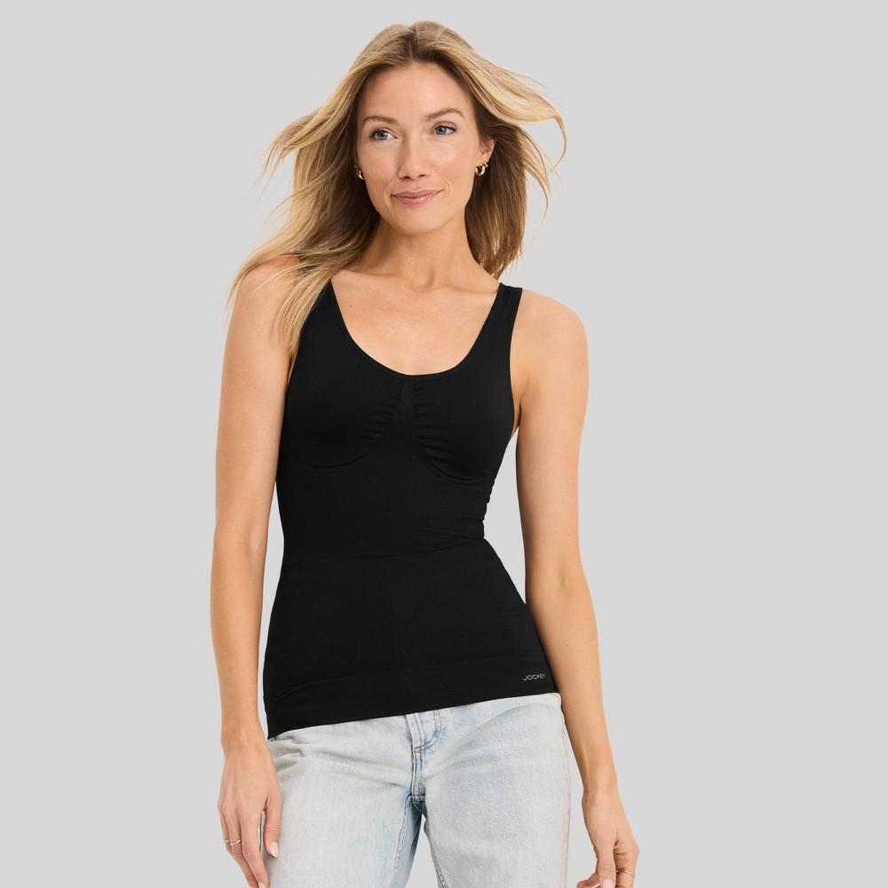 Jockey Generation Womens Body Smoothing Tank Top - Black L Product Image