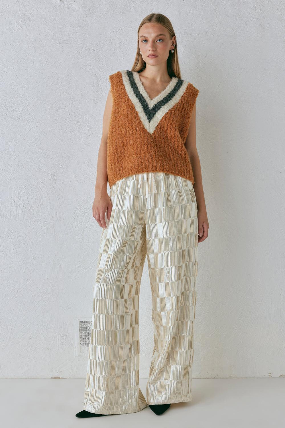 Devin Knit Skivvy Cream Product Image